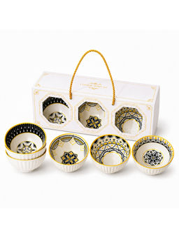 YELONA - Ceramic Dip Bowl Set Of 6 With Gift Box, 300Ml Snack & Dessert Bowls