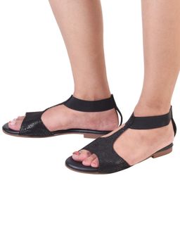 XE Looks - Black Stylish and Timeless Fashion Flat Sandal