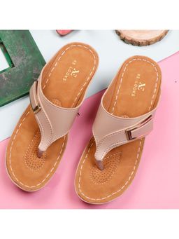 XE Looks - Beige Chic and Trendy Comfortable Flats Sandal