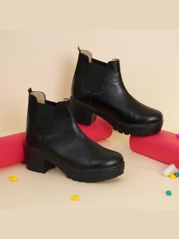 XE Looks - Black Chic and Exotic Comfortable Leather Boots