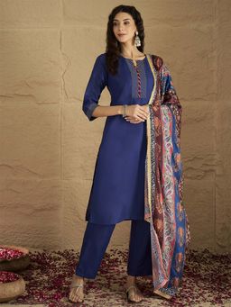 Varanga - Women Straight Kurta with Pant and Dupatta