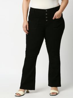 High Star - Women Relaxed Fit Low Distress Jeans