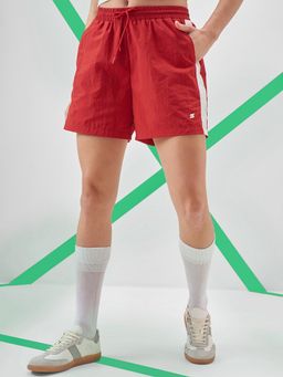 TOKYO TALKIES - Women Regular Fit Mid Rise Red Shorts