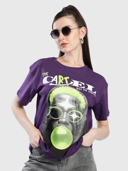 Bene Kleed - Men Graphic Purple T-Shirt