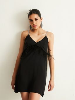 Cover Story - Little Black Fringe Dress