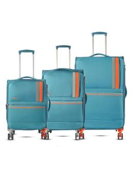 TIMUS - Sportive Soft Luggage Combo - Teal (Pack of 3)