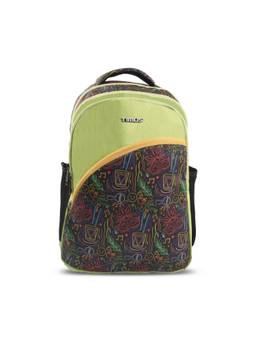 TIMUS - Doodle Laptop Backpack With Rain Cover - Green