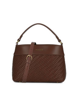 MIRAGGIO - Brown Maurie Top Handle Detachable And Strap Handbag