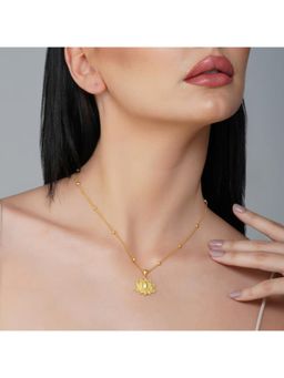 ZARIIN - Rise To Shine Lotus Pendant Necklace