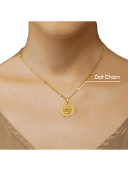 ZARIIN - Power Of Belief Coin Necklace - Sunflower