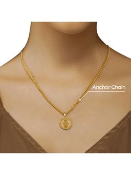 ZARIIN - Power Of Belief Coin Necklace - Hamsa Hand