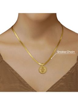 ZARIIN - Power Of Belief Coin Necklace - Hamsa Hand