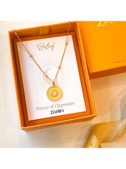 ZARIIN - Power Of Belief Coin Necklace - Power Of Opposites