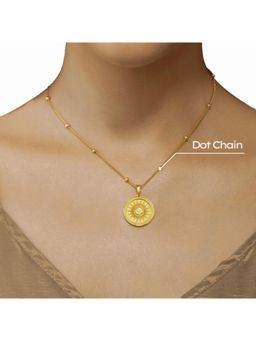 ZARIIN - Power Of Belief Coin Necklace - Sun And Moon