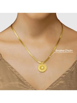 ZARIIN - Power Of Belief Coin Necklace - Sun And Moon