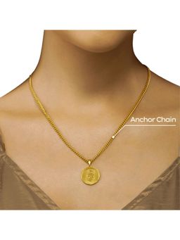 ZARIIN - Power Of Belief Coin Necklace - Snake And Moon