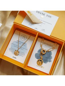 ZARIIN - Gemini And Air Zodiac Necklaces Giftbox