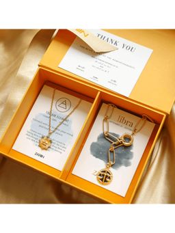ZARIIN - Libra And Air Zodiac Necklaces Giftbox