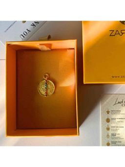 ZARIIN - Chakra And Mandala Charm With 7 Healing Gemstones To Align Body, Mind And Soul