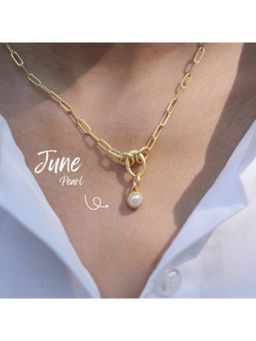 ZARIIN - June Birthstone Charm - Pearl