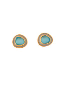 ZARIIN - Blue Me Away Stud Earrings