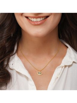 ZARIIN - Sparkling Evil Eye Necklace