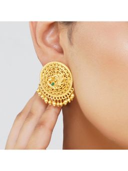 ZARIIN - Majestic Mor Stud Earrings