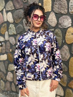 Tandul - Multi-Color Full Sleeves Printed Mandarin Neck Jacket