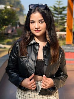 Tandul - Black Full Sleeves Solid/Plain Collar Neck Jacket