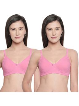 Bodycare - Bodaycare B, C & D Cup Perfect Coverage Bra In 100% Cotton-Pack Of 2 - Pink
