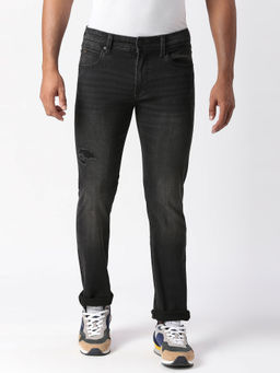 Pepe Jeans - Vapour Slim Fit Mid Waist Jeans Black