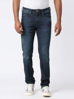 Pepe Jeans - Vapour Slim Fit Mid Waist Jeans Navy Blue