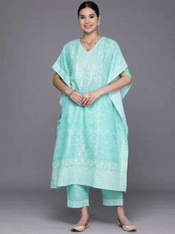 Libas - Women Kaftan and Trousers Blue (Set of 2)