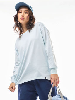 Bewakoof - Women's Blue Oversized T-shirt