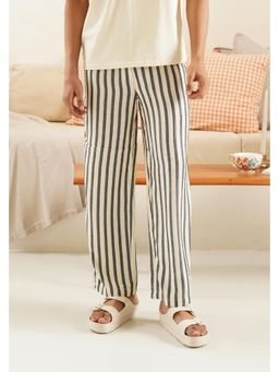 Muvazo - Striato Lounge Black Pants