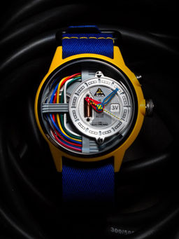 THE ELECTRICIANZ - Zz-A1A 02-Ns Nylon 4 Led Nightlight Inhouse Electric Module Watch for Men (M)