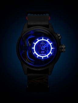 THE ELECTRICIANZ - Carbon Z Inhouse Electric Module 4 Led Black Mens Watch - Zz-A1A 05-Crb (M)