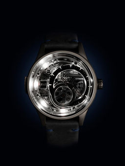 THE ELECTRICIANZ - Hybrid E-Code Automatic 5 Led Black Round Dial Mens Watch - Zz-B1C 01-Cng (M)