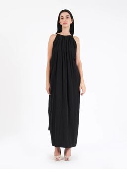 Le Concept - Celeste Black Linen Maxi Dress