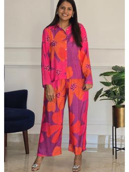 Pink Tree - Multi-Color Cotton Top with Pant