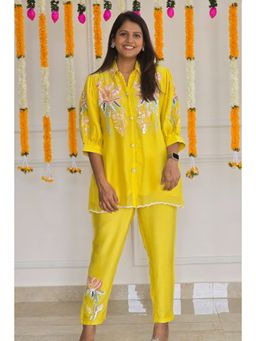 Pink Tree - Yellow Shirt with Pant