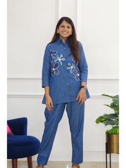 Pink Tree - Blue Denim Top with Pant