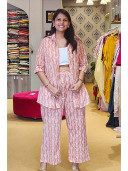 Pink Tree - Rust Pure Cotton Shirt with Pant