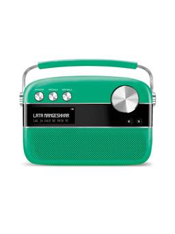 Saregama - Carvaan Premium Pop colour Hindi Portable Music Player 5000 Preloaded Songs (Forest Green)