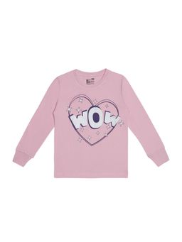 Bodycare - Pink Round Neck Full Sleeves Printed Sweatshirt
