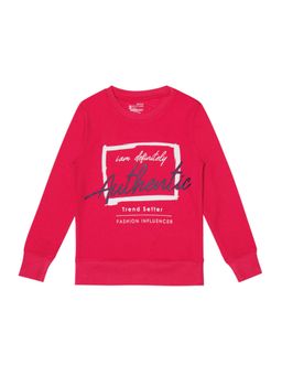 Bodycare - Pink Round Neck Full Sleeves Printed Sweat Shirt