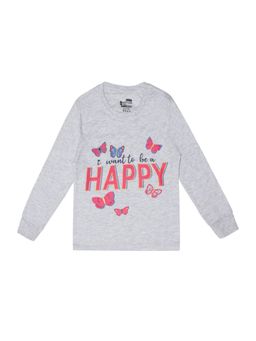 Bodycare - Grey Round Neck Full Sleeves Printed Sweatshirt