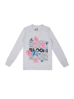 Bodycare - Grey Round Neck Full Sleeves Graphic Sweatshirt