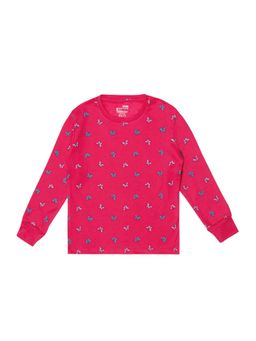 Bodycare - Pink Round Neck Full Sleeves Printed Sweatshirt