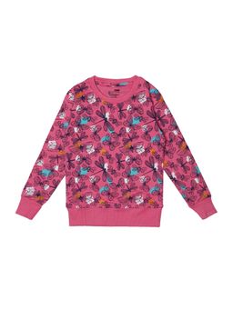 Bodycare - Pink Round Neck Full Sleeves Printed Sweat Shirt